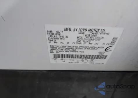 2017 Ford Explorer Xlt z USA, uszkodzony, nr VIN 1FM5K7D87HGD11786